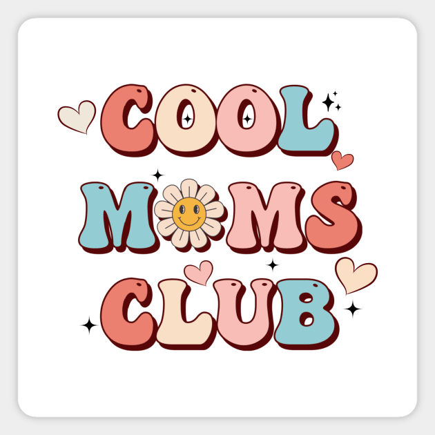 Cool moms club, mother's day vintage Magnet by Imou designs